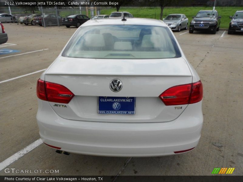 Candy White / Cornsilk Beige 2012 Volkswagen Jetta TDI Sedan
