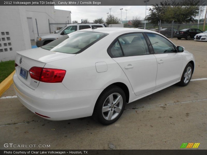 Candy White / Cornsilk Beige 2012 Volkswagen Jetta TDI Sedan