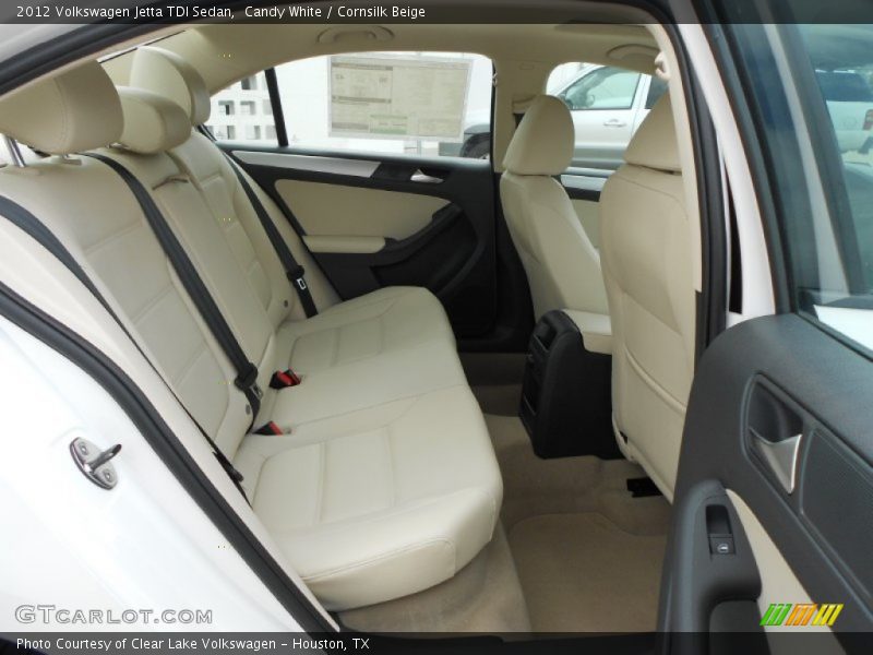 Candy White / Cornsilk Beige 2012 Volkswagen Jetta TDI Sedan