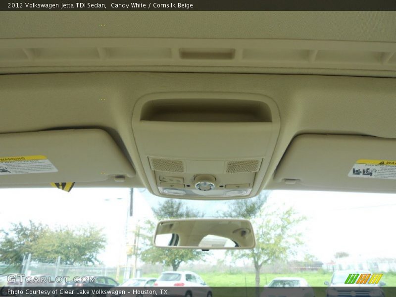 Candy White / Cornsilk Beige 2012 Volkswagen Jetta TDI Sedan