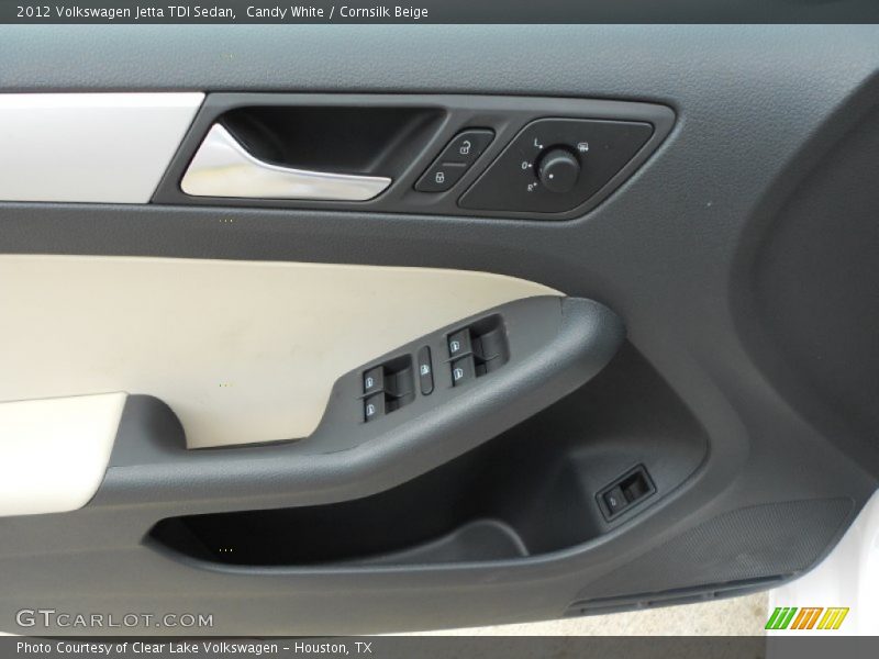 Candy White / Cornsilk Beige 2012 Volkswagen Jetta TDI Sedan