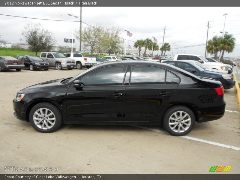 Black / Titan Black 2012 Volkswagen Jetta SE Sedan