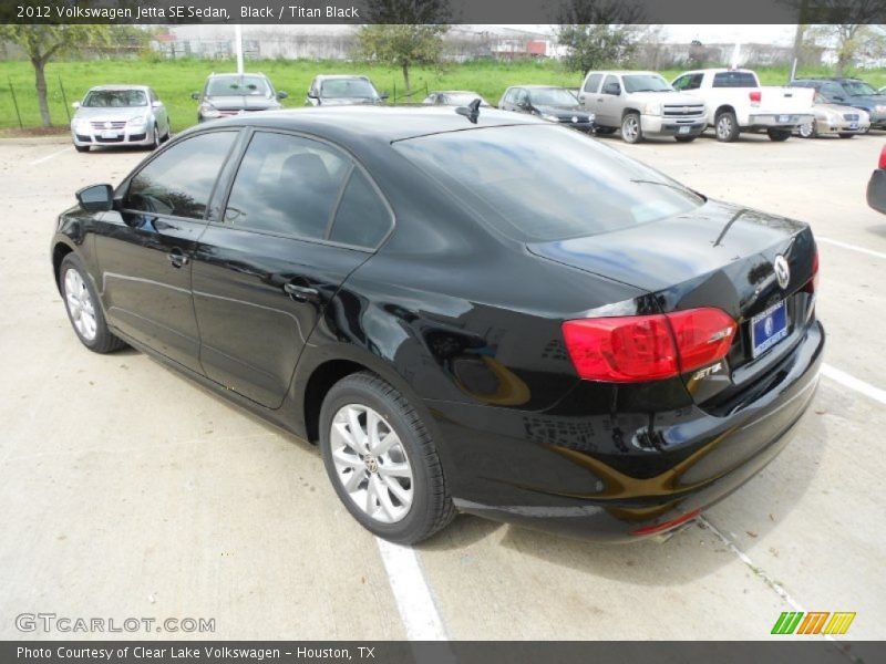 Black / Titan Black 2012 Volkswagen Jetta SE Sedan