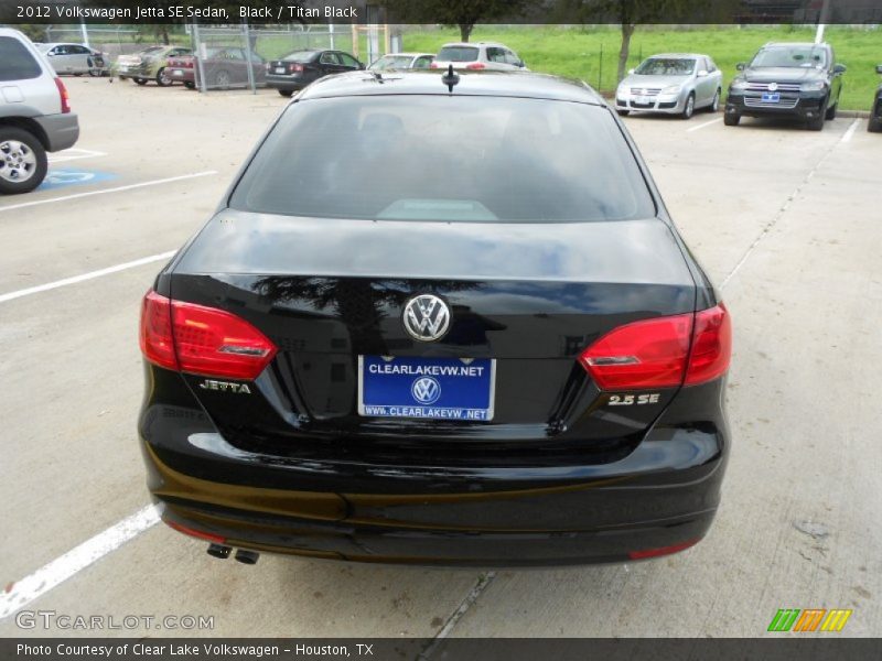 Black / Titan Black 2012 Volkswagen Jetta SE Sedan
