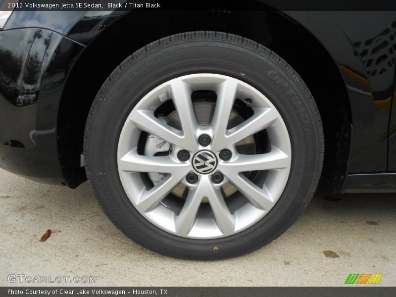 Black / Titan Black 2012 Volkswagen Jetta SE Sedan