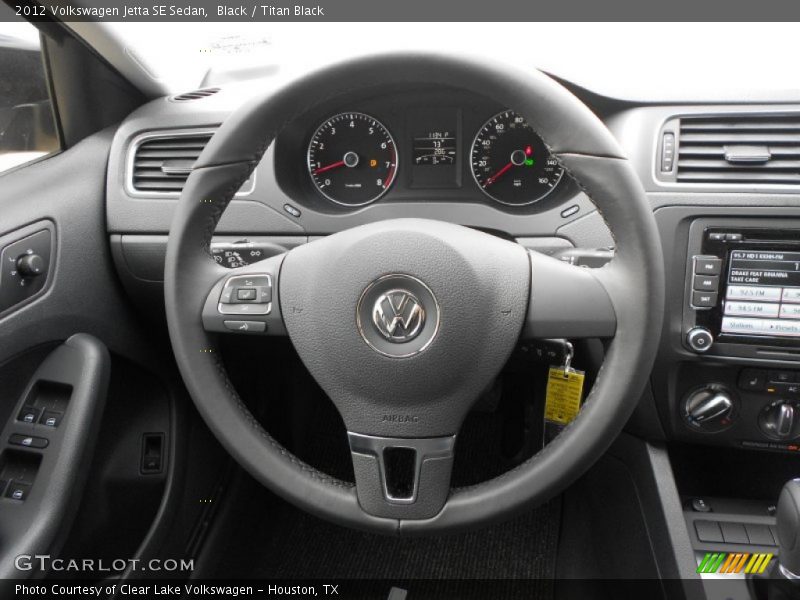 Black / Titan Black 2012 Volkswagen Jetta SE Sedan