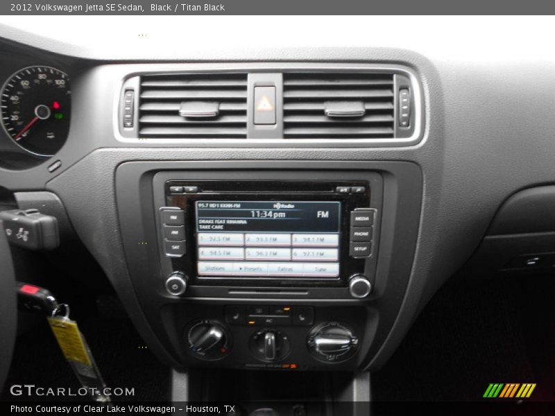 Black / Titan Black 2012 Volkswagen Jetta SE Sedan