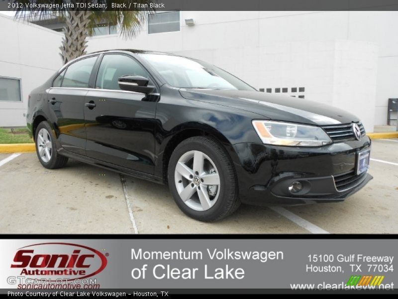 Black / Titan Black 2012 Volkswagen Jetta TDI Sedan