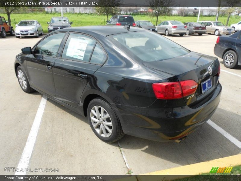 Black / Titan Black 2012 Volkswagen Jetta SE Sedan