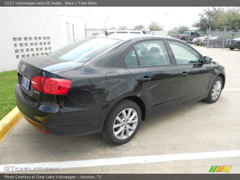 Black / Titan Black 2012 Volkswagen Jetta SE Sedan