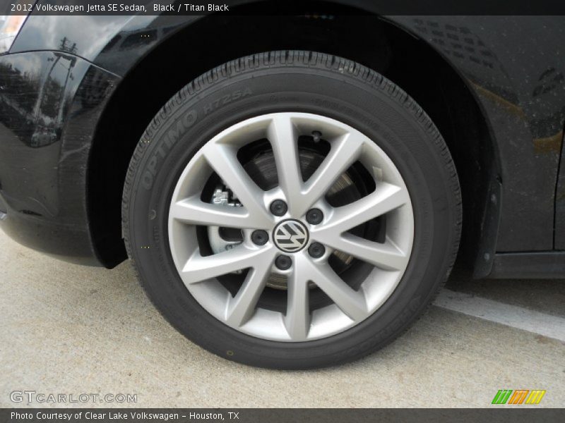 Black / Titan Black 2012 Volkswagen Jetta SE Sedan
