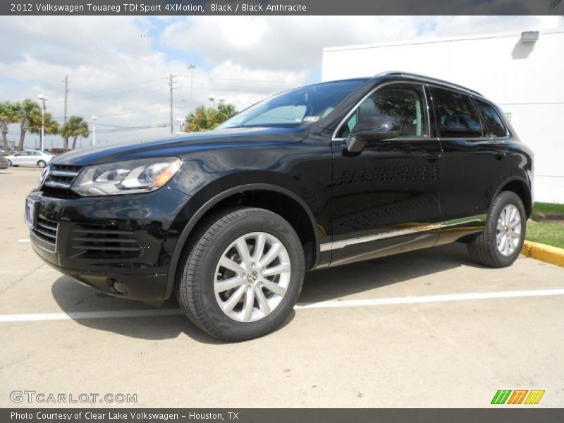 Black / Black Anthracite 2012 Volkswagen Touareg TDI Sport 4XMotion