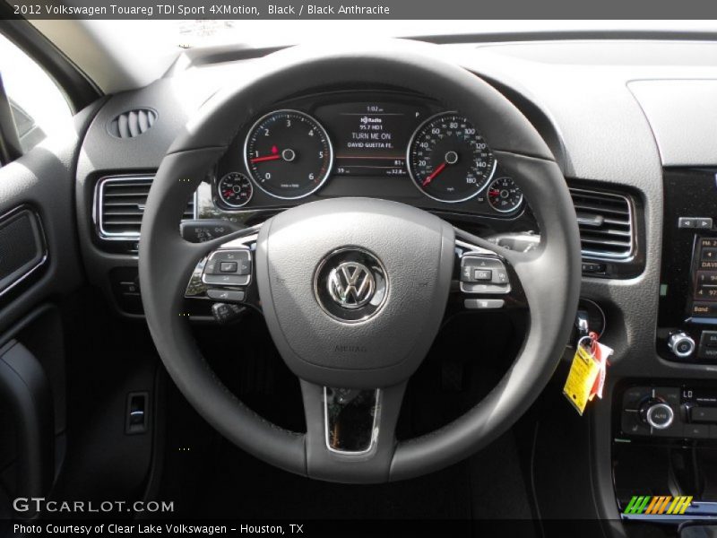 Black / Black Anthracite 2012 Volkswagen Touareg TDI Sport 4XMotion