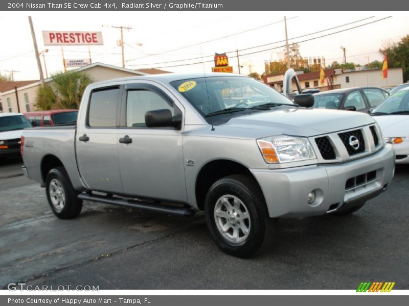 Radiant Silver / Graphite/Titanium 2004 Nissan Titan SE Crew Cab 4x4