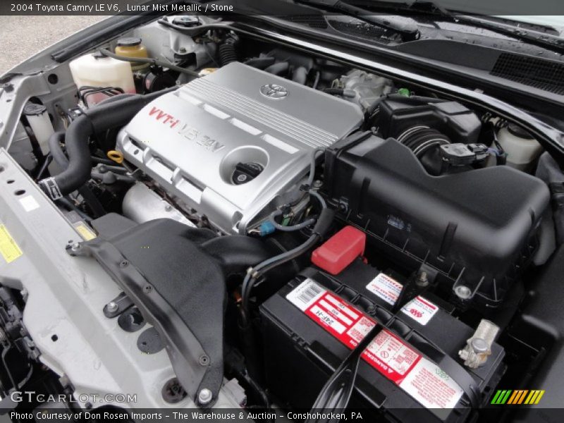 Lunar Mist Metallic / Stone 2004 Toyota Camry LE V6