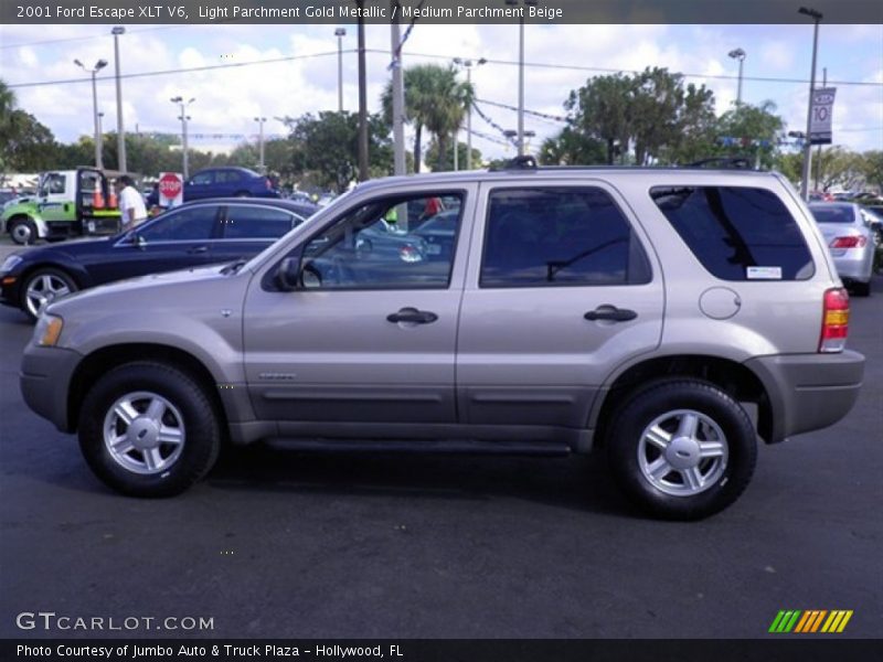 Light Parchment Gold Metallic / Medium Parchment Beige 2001 Ford Escape XLT V6
