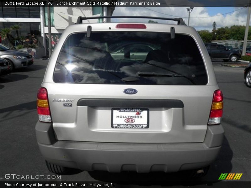 Light Parchment Gold Metallic / Medium Parchment Beige 2001 Ford Escape XLT V6