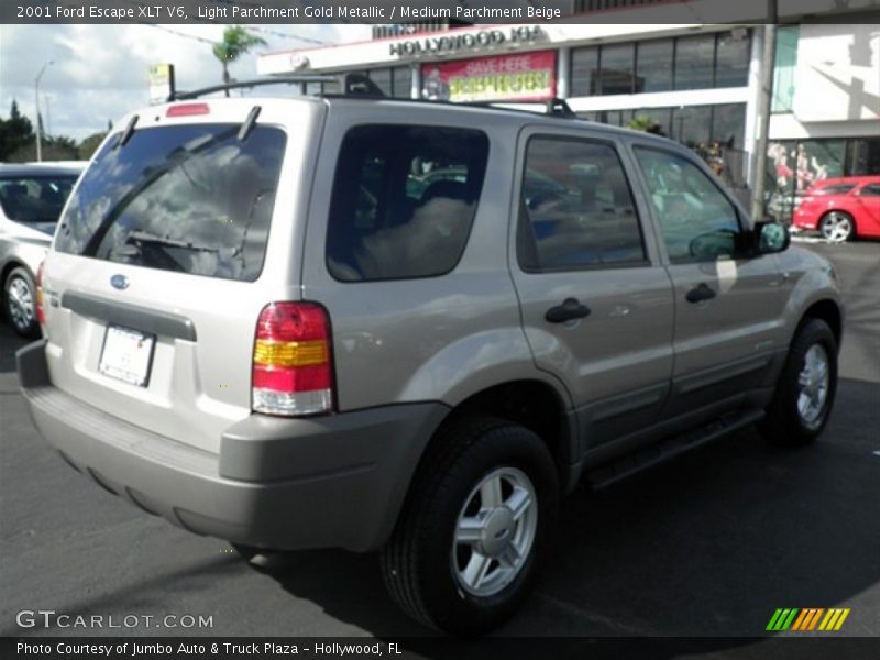 Light Parchment Gold Metallic / Medium Parchment Beige 2001 Ford Escape XLT V6