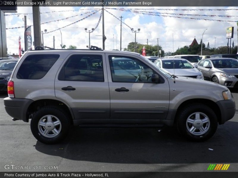 Light Parchment Gold Metallic / Medium Parchment Beige 2001 Ford Escape XLT V6