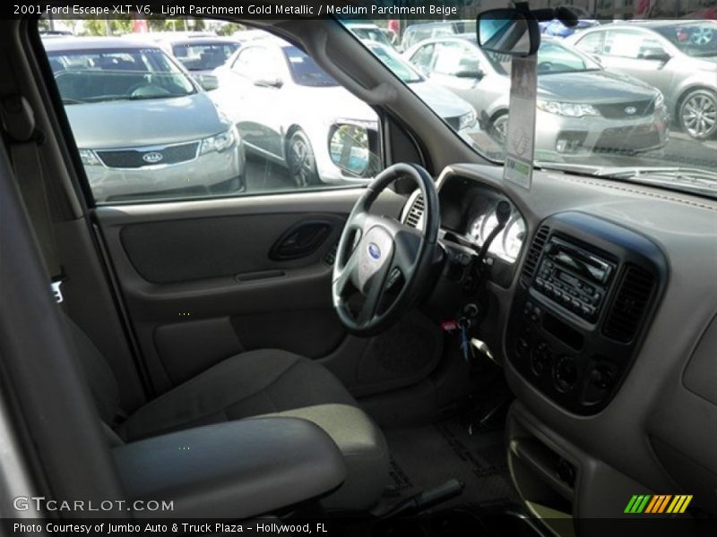 Light Parchment Gold Metallic / Medium Parchment Beige 2001 Ford Escape XLT V6