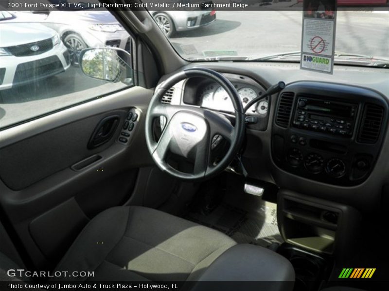 Light Parchment Gold Metallic / Medium Parchment Beige 2001 Ford Escape XLT V6