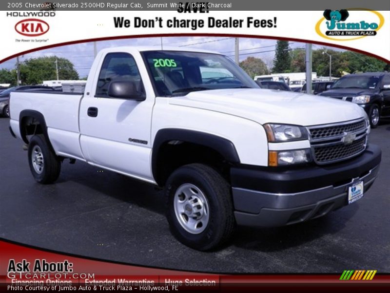 Summit White / Dark Charcoal 2005 Chevrolet Silverado 2500HD Regular Cab