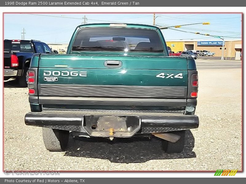 Emerald Green / Tan 1998 Dodge Ram 2500 Laramie Extended Cab 4x4
