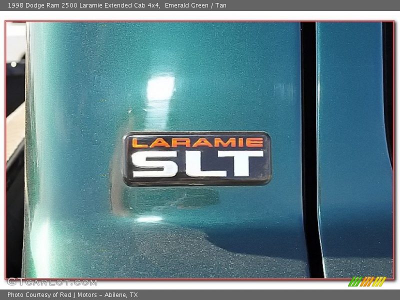 Emerald Green / Tan 1998 Dodge Ram 2500 Laramie Extended Cab 4x4