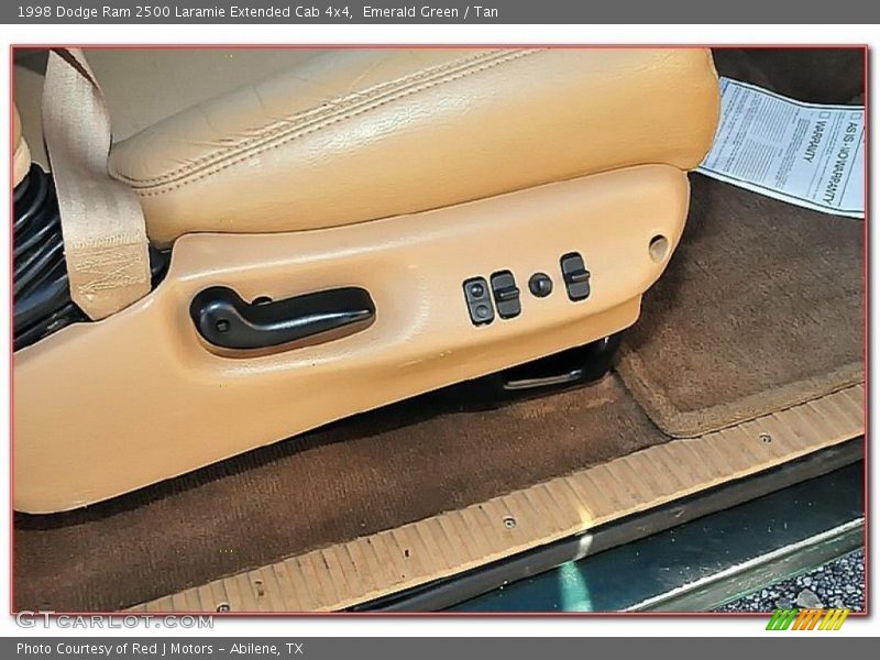 Emerald Green / Tan 1998 Dodge Ram 2500 Laramie Extended Cab 4x4