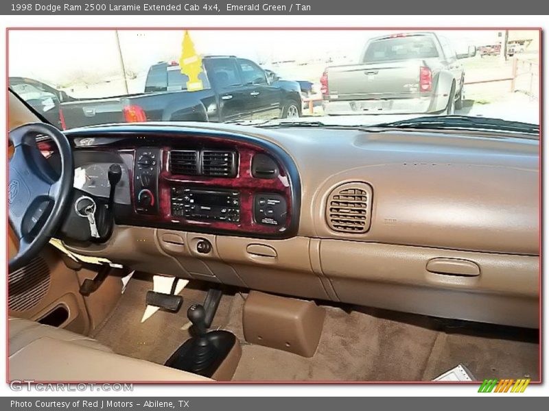 Emerald Green / Tan 1998 Dodge Ram 2500 Laramie Extended Cab 4x4