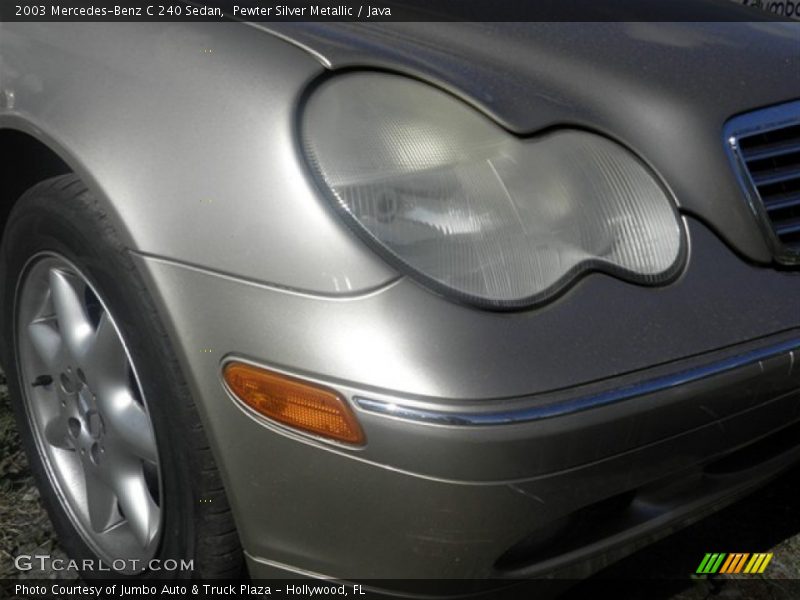 Pewter Silver Metallic / Java 2003 Mercedes-Benz C 240 Sedan