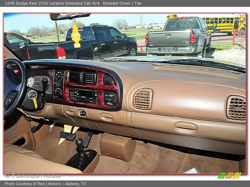 Emerald Green / Tan 1998 Dodge Ram 2500 Laramie Extended Cab 4x4