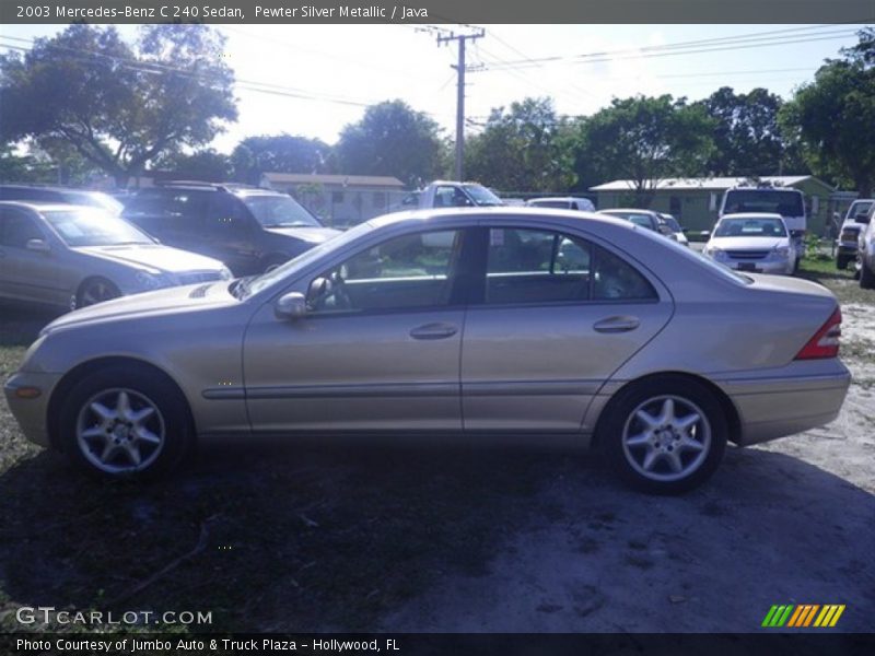 Pewter Silver Metallic / Java 2003 Mercedes-Benz C 240 Sedan