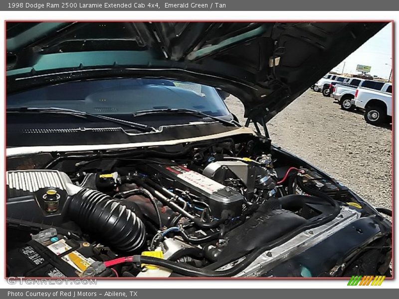 Emerald Green / Tan 1998 Dodge Ram 2500 Laramie Extended Cab 4x4