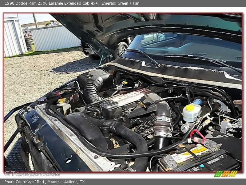 Emerald Green / Tan 1998 Dodge Ram 2500 Laramie Extended Cab 4x4