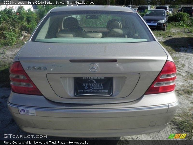 Pewter Silver Metallic / Java 2003 Mercedes-Benz C 240 Sedan