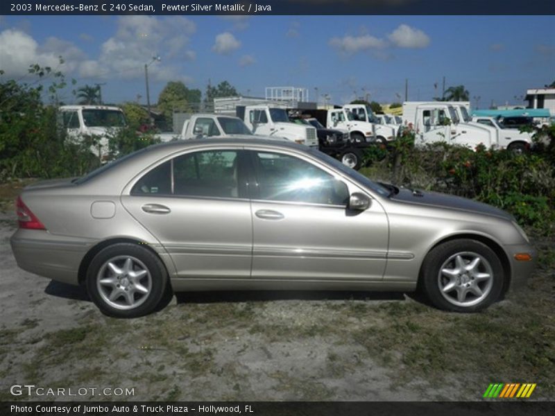 Pewter Silver Metallic / Java 2003 Mercedes-Benz C 240 Sedan