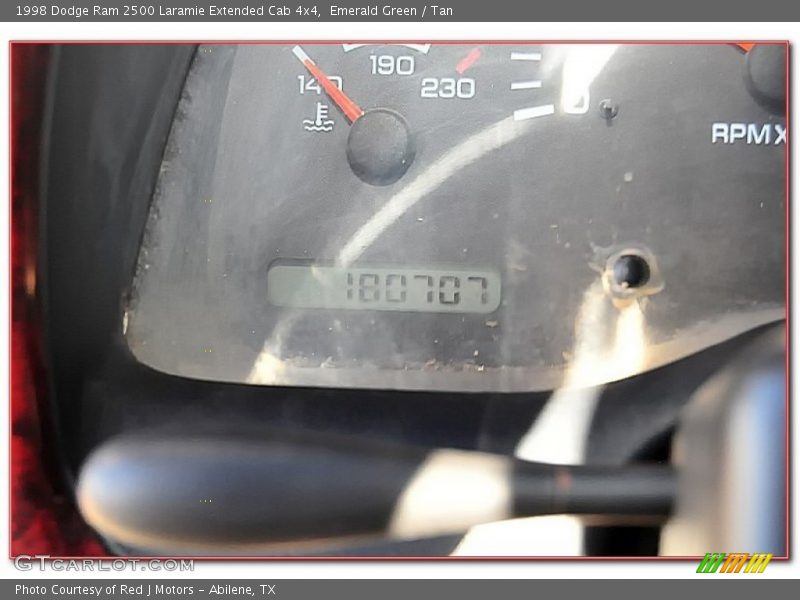 Emerald Green / Tan 1998 Dodge Ram 2500 Laramie Extended Cab 4x4