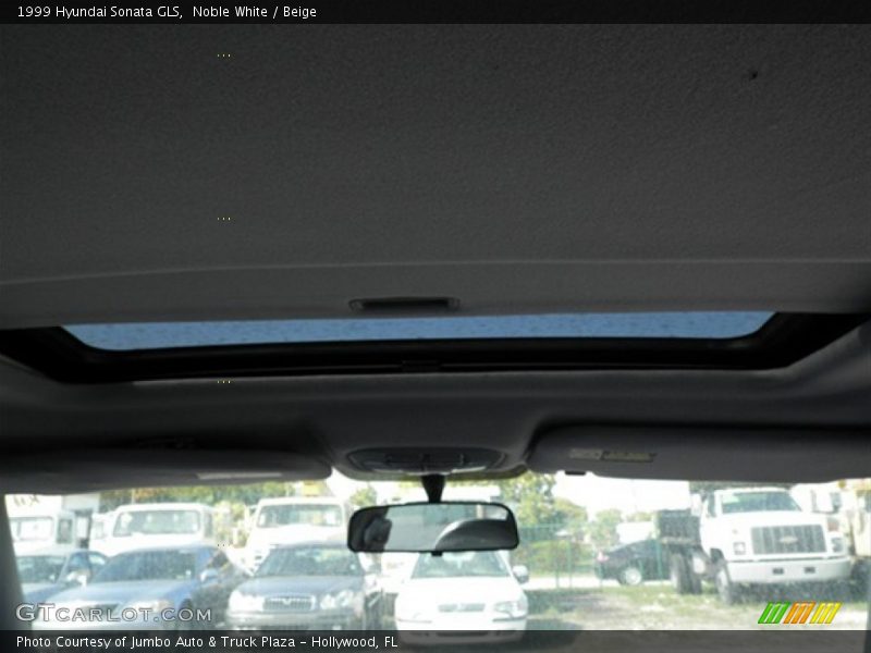 Noble White / Beige 1999 Hyundai Sonata GLS