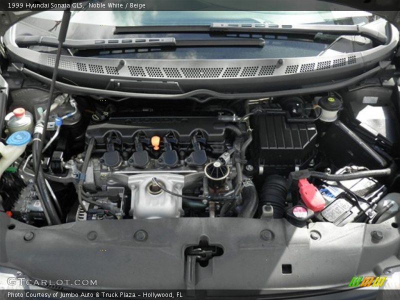 Noble White / Beige 1999 Hyundai Sonata GLS