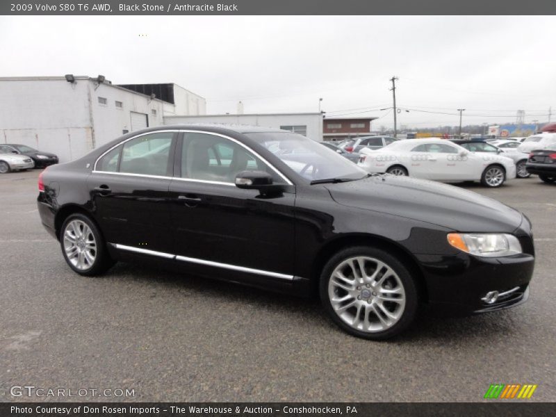 Black Stone / Anthracite Black 2009 Volvo S80 T6 AWD