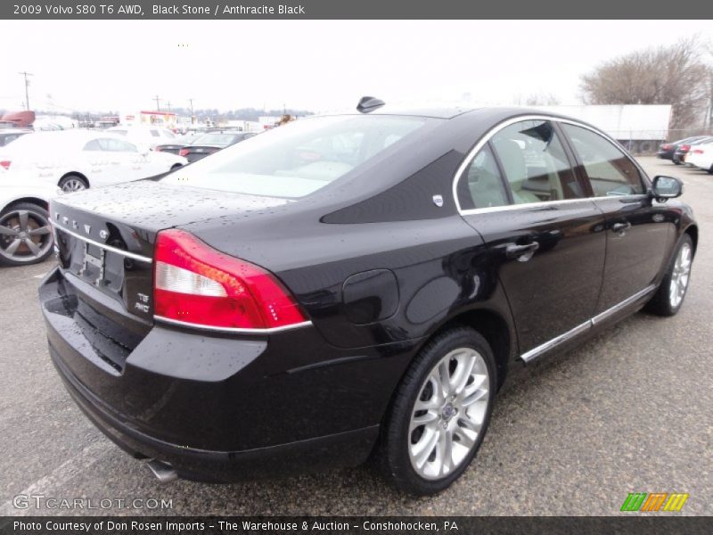 Black Stone / Anthracite Black 2009 Volvo S80 T6 AWD