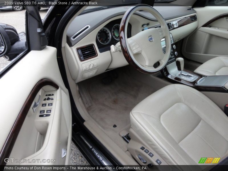  2009 S80 T6 AWD Anthracite Black Interior