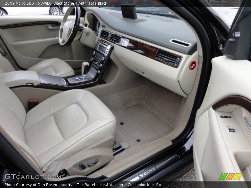  2009 S80 T6 AWD Anthracite Black Interior