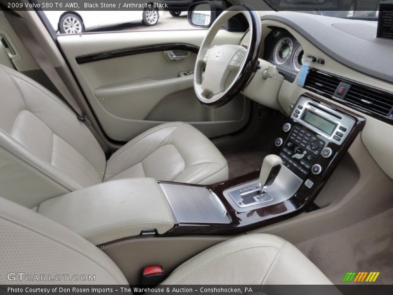  2009 S80 T6 AWD Anthracite Black Interior