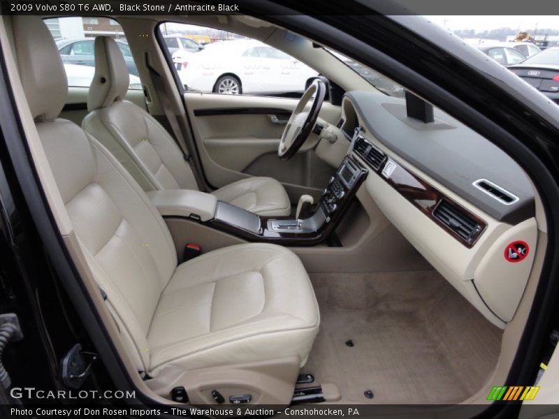  2009 S80 T6 AWD Anthracite Black Interior