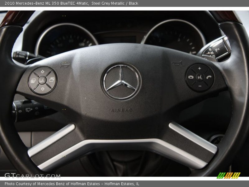 Steel Grey Metallic / Black 2010 Mercedes-Benz ML 350 BlueTEC 4Matic