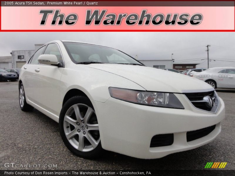 Premium White Pearl / Quartz 2005 Acura TSX Sedan