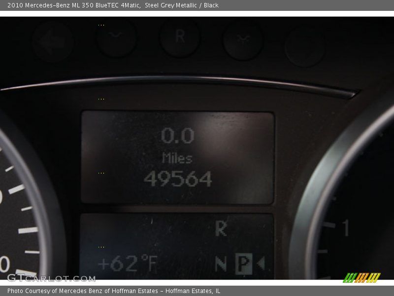 Steel Grey Metallic / Black 2010 Mercedes-Benz ML 350 BlueTEC 4Matic