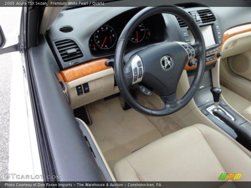 Premium White Pearl / Quartz 2005 Acura TSX Sedan